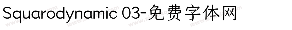 Squarodynamic 03字体转换